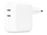 Apple - Strømadapter - 35 watt - 2 utgangskontakter (USB-C) MW2K3ZM/A