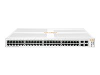 HPE Networking Instant On 1930 48G 4SFP/SFP+ Switch - Switch - L2+ - Styrt - 48 x 10/100/1000 + 4 x 1 Gigabit / 10 Gigabit SFP+ - rackmonterbar JL685A#ABB