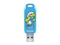 SanDisk Smurfs - Smurfette Edition USB-flashstasjon - 256 GB - USB 3.2 Gen 1 SDCZIS-256G-G46