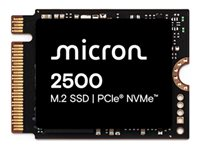 Micron 2500 - SSD - kryptert - 512 GB - intern - M.2 2230 - PCIe 4.0 (NVMe) - 256-bit AES MTFDKBK512QGN-1BN1AABYYR