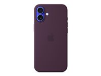 Apple - Baksidedeksel for mobiltelefon - MagSafe-samsvar - silikon - plomme - for iPhone 16 Plus MYYD3ZM/A