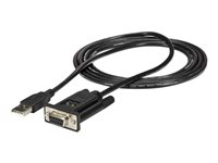 StarTech.com USB to Serial RS232 Adapter - DB9 Serial DCE Adapter Cable with FTDI - Null Modem - USB 1.1 / 2.0 - Bus-Powered (ICUSB232FTN) - Seriell adapter - USB 2.0 - RS-232 - svart ICUSB232FTN