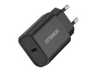 OtterBox - Strømadapter - 20 watt - 3 A - PD 3.0, USB BC 1.2 (USB-C) - svart 78-81362