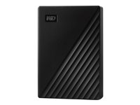 WD My Passport WDBPKJ0050BBK - Harddisk - kryptert - 5 TB - ekstern (bærbar) - USB 3.2 Gen 1 - 256-bit AES - svart WDBPKJ0050BBK-WESN