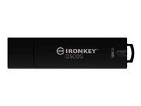 Kingston IronKey D500S - USB-flashstasjon - kryptert - FIPS 140-3 Level 3 - 128 GB - USB 3.2 Gen 1 - TAA-samsvar IKD500S/128GB