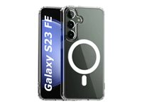 Insmat - Baksidedeksel for mobiltelefon - med MagSafe - termoplast-polyuretan (TPU), polykarbonat - blank - for Samsung Galaxy S23 FE 650-1250