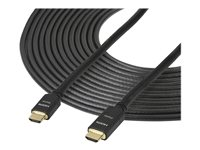 StarTech.com 65 ft (20m) High Speed HDMI Cable - Male to Male - Active - 28AWG - CL2 Rated In-wall Installation - Ultra HD 4K x 2K - Active HDMI Cable (HDMM20MA) - HDMI-kabel - HDMI hann til HDMI hann - 20 m - dobbeltisolert - svart HDMM20MA