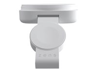 ZENS 2-in-1 - Trådløs ladepute - 2-i-1 MagSafe + Klokke - 20 watt - på kabel: USB-C - hvit - for Apple AirPods with MagSafe Charging Case; AirPods Pro; iPhone 12, 13, 14 ZEDC24W/00
