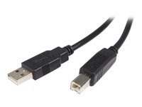 StarTech.com 3m USB 2.0 A to B Cable M/M - USB-kabel - USB (hann) til USB-type B (hann) - USB 2.0 - 3 m - svart USB2HAB3M