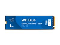 WD Blue SN5000 WDS100T4B0E-00CNZ0 - SSD - 1 TB - intern - M.2 2280 - PCIe 4.0 x4 (NVMe) WDS100T4B0E-00CNZ0