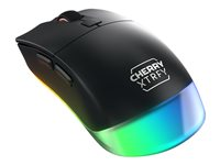 CHERRY Xtrfy M50 - Mus - ergonomisk - lettvekts - optisk - trådløs, kablet - 2.4 GHz, Bluetooth - svart JW-5000-2