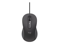 Logitech Signature M520 L for Business - Mus - høyre- og venstrehåndet - optisk - 4 knapper - kablet - USB-C 910-007511