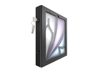 Compulocks iPad Air M2 & M3 13", Apex Enclosure Brandable Floor Stand - Black - Stativ - for nettbrett - merkevaremulighet - låsbar - metall, polypropylen - svart - skjermstørrelse: 13" - monteringsgrensesnitt: 100 x 100 mm - plassering på gulv - for Apple 13-inch iPad Air (M2, M3) 140B13APXB