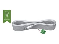 VISION Techconnect 2 - Lydkabel - minijakk hann - 5 m - hvit - formstøpt TC2 5M3.5MM