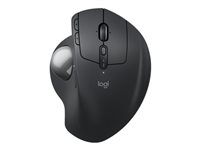 Logitech Ergo Series MX Ergo S - Styrekule - ergonomisk - avansert - optisk - 8 knapper - trådløs - Bluetooth, 2.4 GHz - Logitech Logi Bolt USB-mottaker - grafitt 910-007260