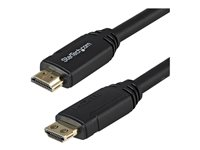 StarTech.com 10ft (3m) HDMI 2.0 Cable with Gripping Connectors, 4K 60Hz Premium Certified High Speed HDMI Cable with Ethernet, HDR10, 18Gbps, HDMI Video Cord for Monitor/TV, M/M, Black - Ultra HD HDMI Cord - High Speed - HDMI-kabel - HDMI hann rett til HDMI hann rett - 3 m - svart HDMM3MLP