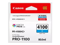 Canon PFI-4100 C - 80 ml - cyan - original - hengeboks - blekkbeholder - for imagePROGRAF PRO-1100 6778C001