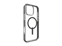 Zagg Santa Cruz Snap - Baksidedeksel for mobiltelefon - MagSafe-samsvar - grafen - svart, gjennomsiktig - for Apple iPhone 16 Pro Max 702315053