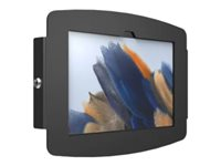 Compulocks Galaxy Tab Active Pro 10.1" Space Enclosure Wall Mount - Innhegning - eksponert kamera foran/bak - for nettbrett - låsbar - høyverdig aluminium - svart - skjermstørrelse: 10.1" - monteringsgrensesnitt: 100 x 100 mm - veggmonterbar, skranketopp - for Samsung Galaxy Tab Active Pro (10.1 tommer) 2101GASB