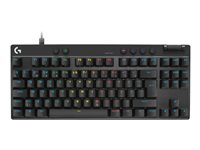 Logitech G PRO X RAPID - Tastatur - TKL - bakgrunnsbelyst - USB - QWERTY - Nordisk (dansk/finsk/norsk/svensk) - tastsvitsj: Linear - svart 920-013231