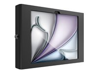 Compulocks iPad Air M2 & M3 11", Apex Secured Enclosure Wall Mount - Black - Innhegning - for nettbrett - glassmontering, plass - låsbar - høyverdig aluminium - svart - skjermstørrelse: 11" - monteringsgrensesnitt: 100 x 100 mm - veggmonterbar 11APXB