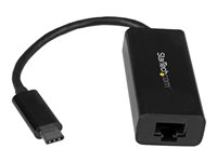 StarTech.com USB C to Gigabit Ethernet Adapter - Black - USB 3.1 to RJ45 LAN Network Adapter - USB Type C to Ethernet (US1GC30B) - Nettverksadapter - USB-C - Gigabit Ethernet - svart - for P/N: HB30C3A1CFB, HB30C3A1CFS, TB33A1C US1GC30B