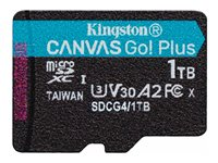 Kingston Canvas Go! Plus - Flashminnekort - 1 TB - A2 / Video Class V30 / UHS-I U3 / Class10 - microSDXC UHS-I SDCG4/1TBSP