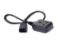 APC - Strømkabel - IEC 60320 C14 til BS 1363 (hunn) - 10 A - 61 cm - svart - for P/N: SCL500RMI1U, SCL500RMI1UC, SCL500RMI1UNC, SMTL1500RMI3UC, SMTL750RMI2UC AP9881