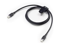 mophie charge stream - USB-kabel - 24 pin USB-C (hann) til 24 pin USB-C (hann) - 3 m - USB Power Delivery (60W) - svart 409912829