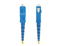 StarTech.com 1m (3.3ft) LC to SC (UPC) OS2 Single Mode Simplex Fiber Optic Cable, 9/125µm, Laser Optimized, 40G/100G, Bend Insensitive, Low Insertion Loss - LSZH Fiber Patch Cord (SPSMLCSC-OS2-1M) - Koblingskabel - LC/UPC-enkeltmodus (hann) til SC/UPC-enkeltmodus (hann) - 1 m - 1 m - 2 mm - fiberoptisk - simpleks - 9 / 125 micron - OS1/OS2 - halogenfri, passiv, toretnings - gul SPSMLCSC-OS2-1M