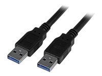 StarTech.com 3m 10 ft USB 3.0 Cable - A to A - M/M - Long USB 3.0 Cable - USB 3.1 Gen 1 (5 Gbps) (USB3SAA3MBK) - USB-kabel - USB-type A (hann) til USB-type A (hann) - USB 3.0 - 3 m - formstøpt - svart - for P/N: HB30C1A1CPD, HB30C3A1CFBW, HB30C3A1CST, HB30C5A2CSC, HB30C5A2CST, SV231DPU34K USB3SAA3MBK