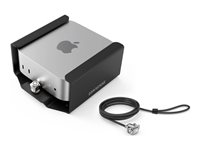 Compulocks Mac Mini Security Mount with Keyed Cable Lock - Monteringssett for systemsikkerhet - veggmonterbar, skrivebordsmonterbar, monterbar under skrivebord, monterbar på skjermen - svart - for Apple Mac mini (M4, M4 Pro) MMEN24CL