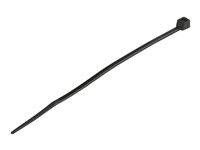 StarTech.com 4"(10cm) Cable Ties, 1/16"(2mm) wide, 7/8"(22mm) Bundle Diameter, 18lb(8kg) Tensile Strength, Nylon Self Locking Zip Ties with Curved Tip, 94V-2/UL Listed, 100 Pack, Black - Nylon 66 Plastic - TAA (CBMZT4B) - Kabelfestebånd - 10.16 cm - svart - TAA-samsvar (en pakke 100) CBMZT4B