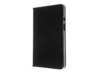 Insmat Exclusive - Lommebok for nettbrett - ekte skinn, kartong+papir, polyuretan, termoplast-polyuretan (TPU) - svart - for Samsung Galaxy Tab A9 652-1324