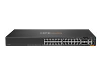 HPE Aruba Networking CX 6200F 24G 4SFP TAA Switch - Switch - Max. Stacking Distance 10 km - L3 - Styrt - 24 x 10/100/1000 + 4 x 100/1000 SFP - front og side til bakside - rackmonterbar - TAA-samsvar S0G13A#ABB