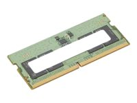 ThinkPad - DDR5 - modul - 8 GB - SO DIMM 262-pin - 4800 MT/s / PC5-38400 - Campus - grønn - for ThinkPad T14 Gen 4 21HD; T15p Gen 3 21DA, 21DB 4X71K08906