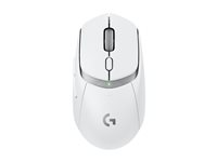 Logitech G G309 - Mus - gaming - optisk - 6 knapper - trådløs - 2.4 GHz, Bluetooth - USB Logitech LIGHTSPEED-mottaker - hvit 910-007208