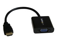 StarTech.com 1080p 60Hz HDMI to VGA High Speed Display Adapter - Active HDMI to VGA (Male to Female) Video Converter for Laptop/PC/Monitor (HD2VGAE2) - Video adapter - HDMI hann til HD-15 (VGA) hunn - 24.5 cm - svart - 1080p-støtte, aktiv - for P/N: DK30C2DPEPUE, DK30C2DPPDUE, DK31C3HDPD, DK31C3HDPDUE, SV211HDUC, SV221HUC4K HD2VGAE2