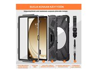 Insmat Ruggered Armor - Baksidedeksel for nettbrett - robust - polykarbonat, herdet gummi - for Samsung Galaxy Tab A9+ 652-1298