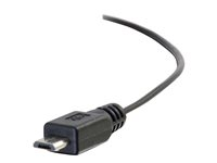 C2G USB Charging Cable - USB-strømkabel - USB (kun strøm) hann til Micro-USB type B (kun strøm) hann - 46 cm - svart 81708