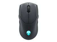 Alienware Tri-Mode Gaming Mouse AW720M - Mus - optisk - 8 knapper - kablet, trådløs - USB, 2.4 GHz, Bluetooth 5.1 - Dark Side of the Moon - løsvekt - boks AW720M-G-DEAM
