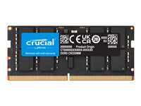 Crucial - DDR5 - modul - 32 GB - SO DIMM 262-pin - 3200 MHz / PC5-51200 - CL52 - 1.1 V - klokket - on-die ECC - svart CT32G64C52CS5