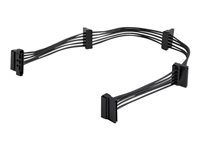StarTech.com 15.7 in (400 mm) SATA Power Splitter Adapter Cable - M/F - 4x Serial ATA Power Cable Splitter (PYO4SATA) - Strømsplitter - SATA-strøm (hann) til SATA-strøm (hunn) - 40 cm - svart - for P/N: BRACKET125PT, BRACKET125PTP, BRACKET425F, PEXUSB311AC3, S251BU31REM, SATBP125VP PYO4SATA