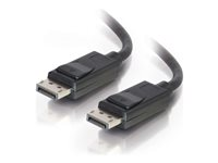 C2G 15ft Ultra High Definition DisplayPort Cable with Latches - 8K DisplayPort Cable - M/M - DisplayPort-kabel - DisplayPort (hann) til DisplayPort (hann) - 4.57 m - låst - svart 54403