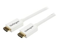 StarTech.com 7m/23 ft CL3 Rated HDMI Cable with Ethernet, In Wall Rated HDMI Cable 4K 30Hz, UHD High Speed HDMI Cable 10.2 Gbps Bandwidth, 4K Ultra HD HDMI 1.4 Video / Display Cable, 30AWG - Long White HDMI Cable - HDMI-kabel - HDMI hann til HDMI hann - 7 m - dobbeltisolert - hvit HD3MM7MW