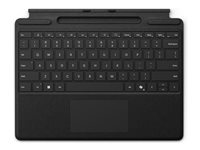 Microsoft Surface Pro Keyboard - Tastatur - med styrepute, akselerometer, lagrings- og ladebakke for Surface Slim Pen 2 - svart - for Surface Pro 8, Pro X 8XB-00147