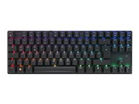 CHERRY XTRFY MX 8.2 - Tastatur - 80% - TKL - bakgrunnsbelyst - trådløs - Bluetooth 5.2, 2.4 GHz, USB-C - QWERTY - Nordisk - tastsvitsj: CHERRY MX2A Red - svart G80-3882LJAPN-2