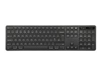 Targus EcoSmart - Tastatur - full size - bakteriedrepende middel - USB - QWERTY - Nordisk - svart AKB874NO