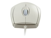 CHERRY WheelMouse - Mus - høyre- og venstrehåndet - optisk - 3 knapper - kablet - PS/2, USB - lysegrå M-5400